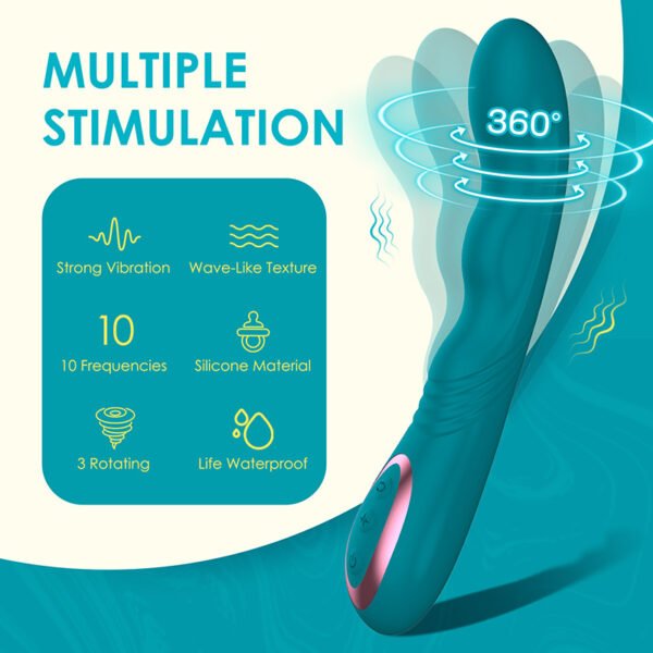 New 360 Degree Swing Vibrator Female Masturbator Female Adult Toys Sex Toys - Image 3