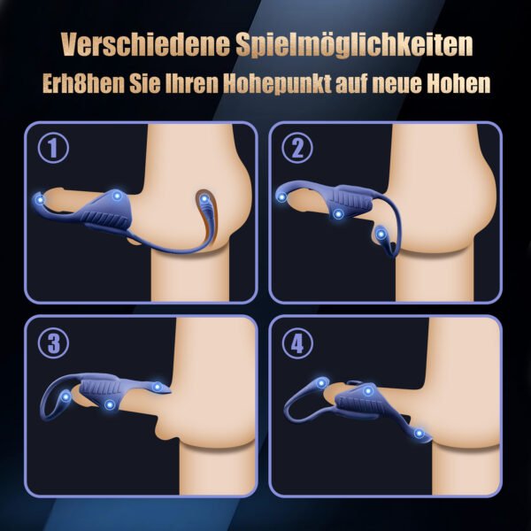 New penis trainer export foreign trade multi-frequency vibration back garden vibrator stimulation male masturbator - Image 3