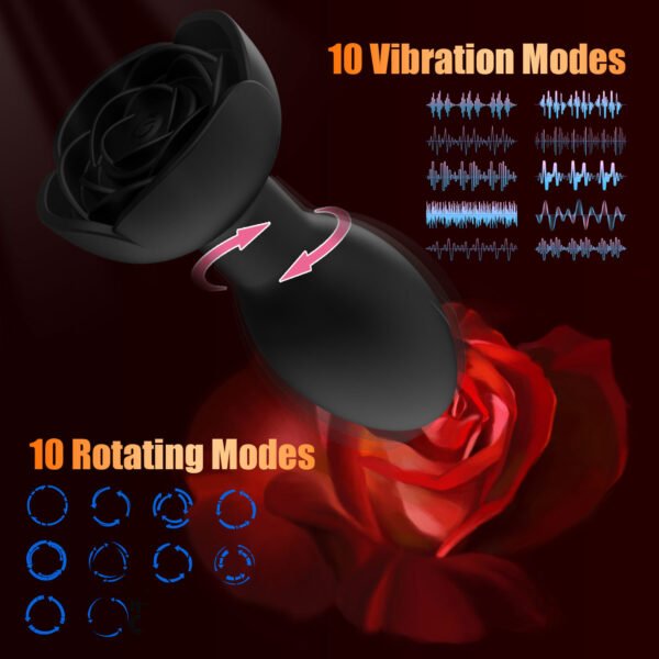 New 360-degree swing anal plug products APP Bluetooth remote control LED vibration female anal masturbation device - Image 5
